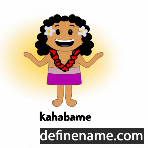 cartoon of the name Kamalelehua