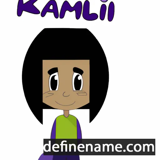 cartoon of the name Kamali