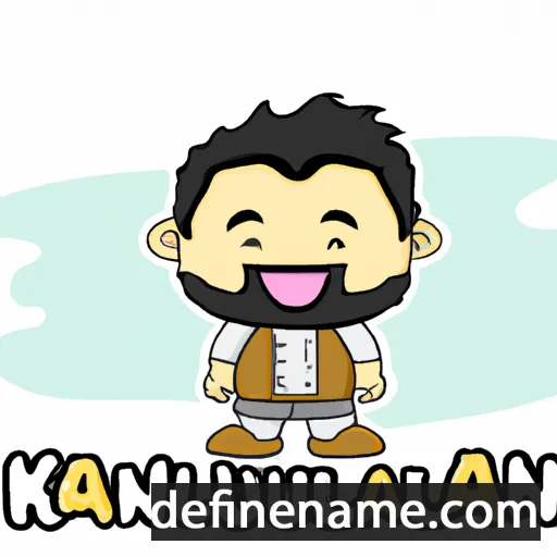 cartoon of the name Kamaludin