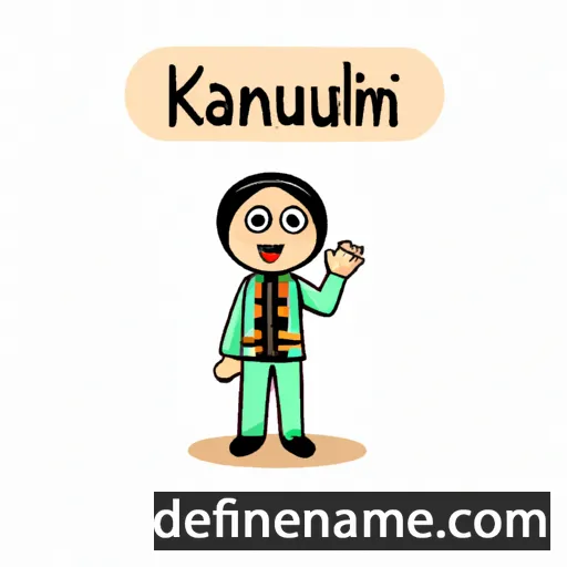 cartoon of the name Kamalutdin