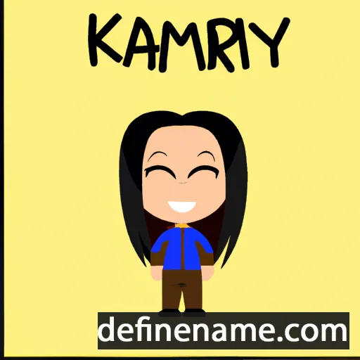 cartoon of the name Kamaryn