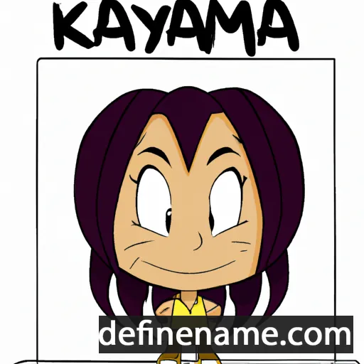 cartoon of the name Kamaya