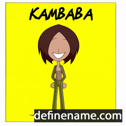 cartoon of the name Kambria