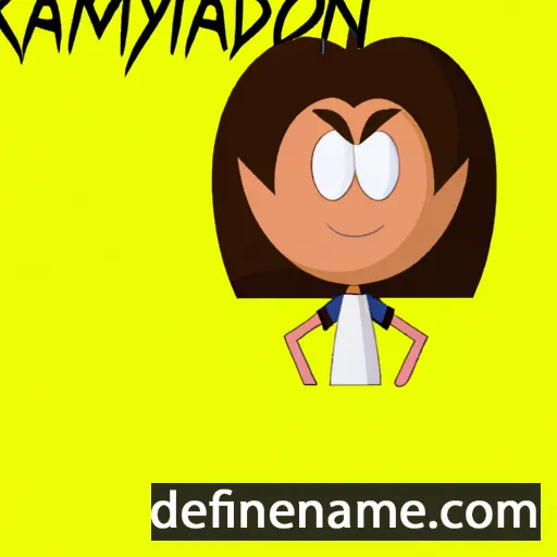 cartoon of the name Kamdyn