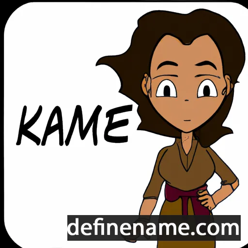 cartoon of the name Kamea