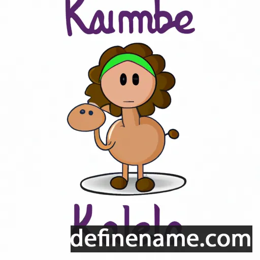 cartoon of the name Kameela