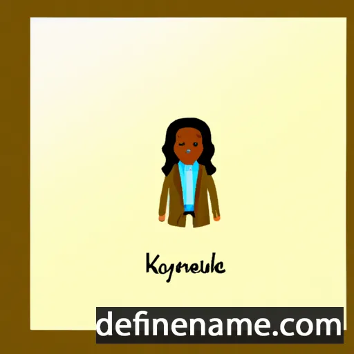 cartoon of the name Kamelya