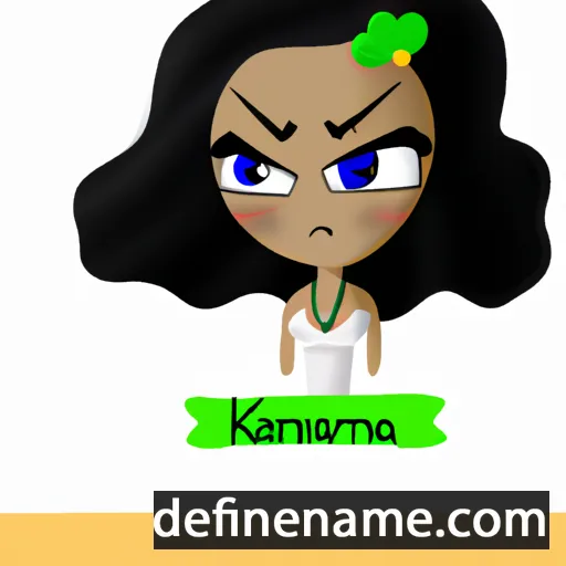 cartoon of the name Kameria