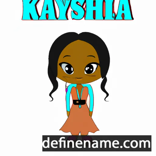 cartoon of the name Ka'shayla