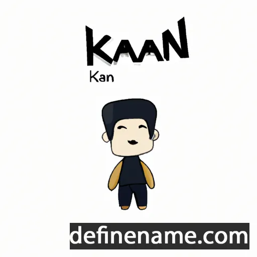 cartoon of the name Kán