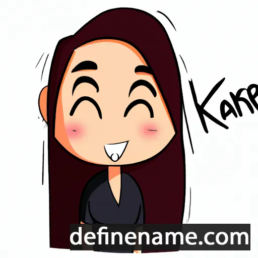 cartoon of the name Káren