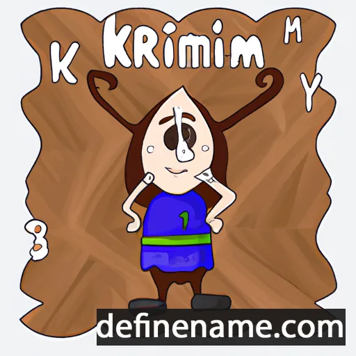 cartoon of the name Kərimə