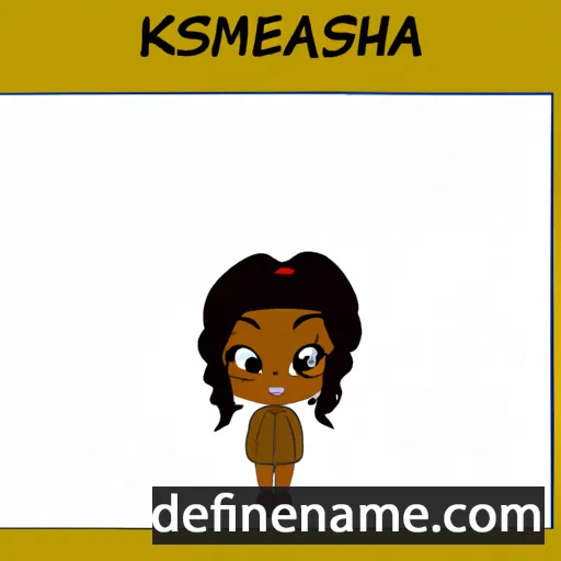 cartoon of the name Kameshia