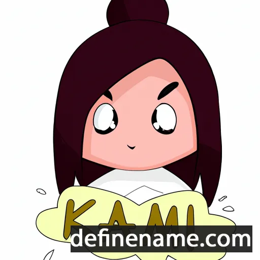 cartoon of the name Kami