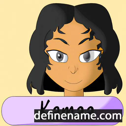 cartoon of the name Kamia