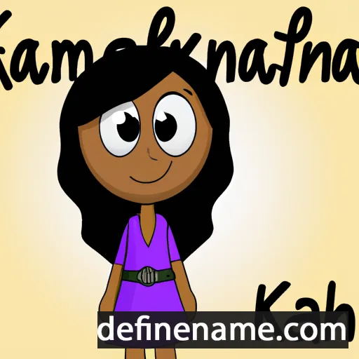 cartoon of the name Kamiah