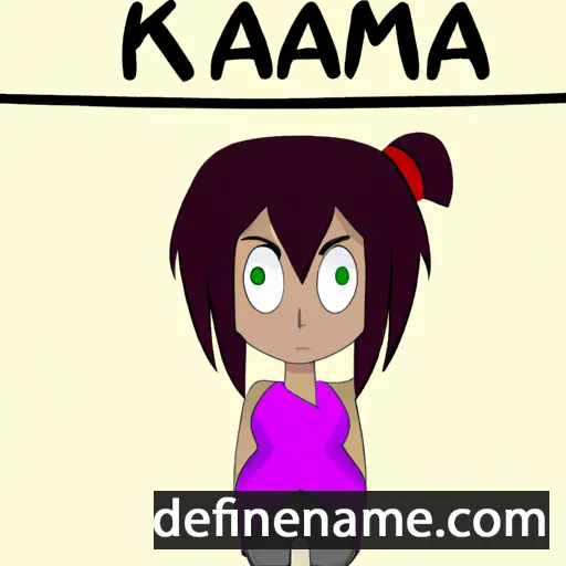 cartoon of the name Kamika