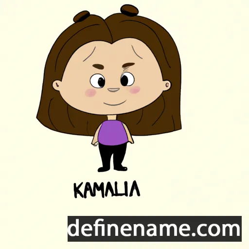 cartoon of the name Kamila