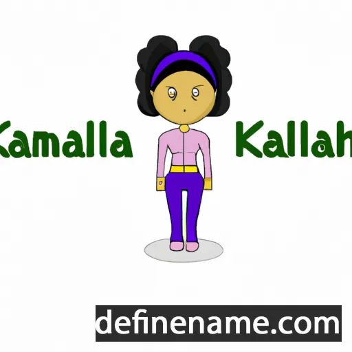 cartoon of the name Kamilah