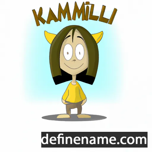 cartoon of the name Kamili