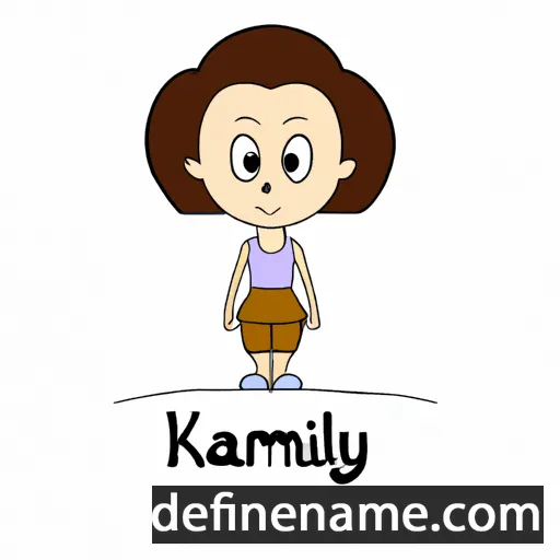 cartoon of the name Kamilly