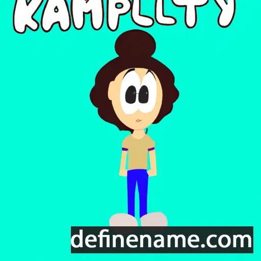 cartoon of the name Kamily