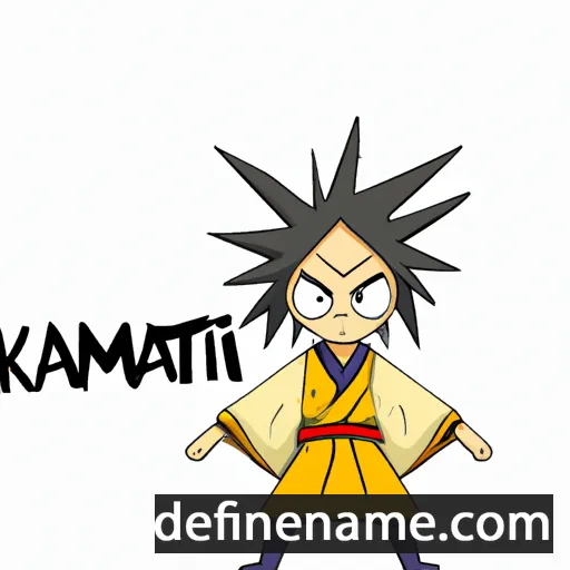 cartoon of the name Kaminari