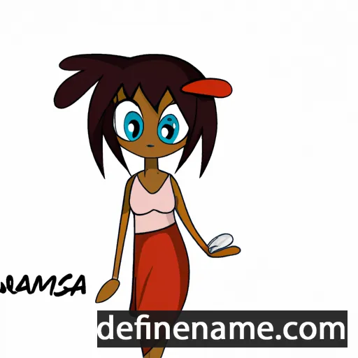 cartoon of the name Kamisa