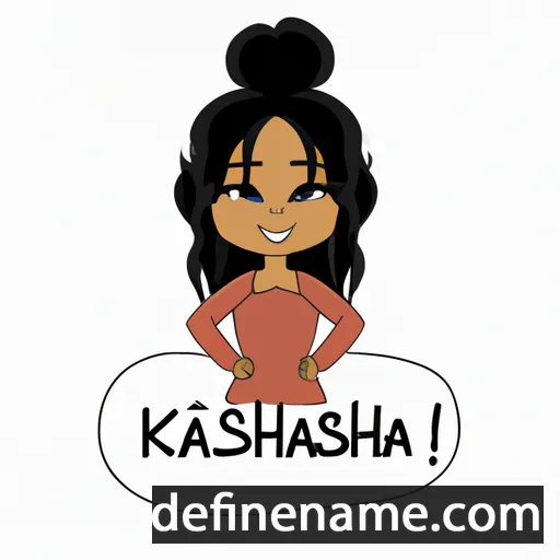 cartoon of the name Kamisha