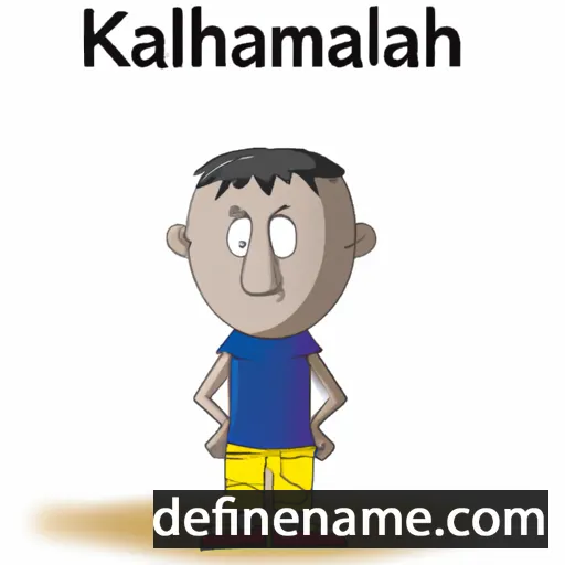 cartoon of the name Kamkhwala