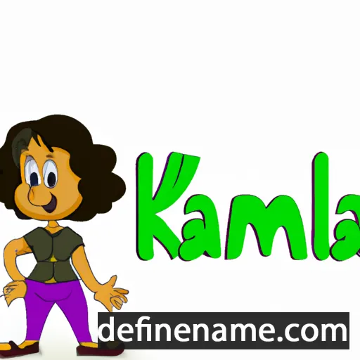 cartoon of the name Kamla