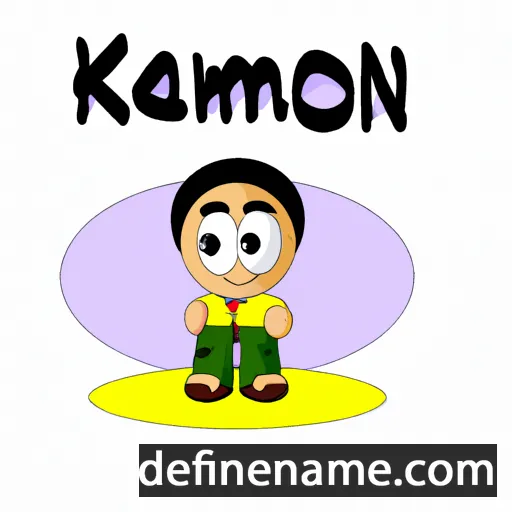 cartoon of the name Kamoni