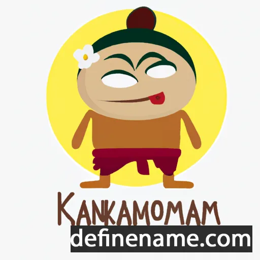 cartoon of the name Kamonsak