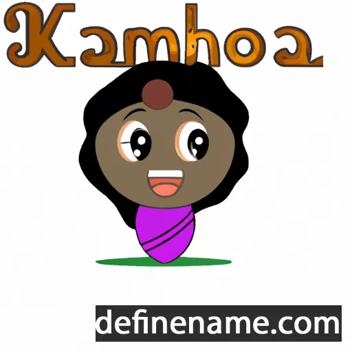 cartoon of the name Kamorah