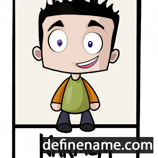 cartoon of the name Kamren