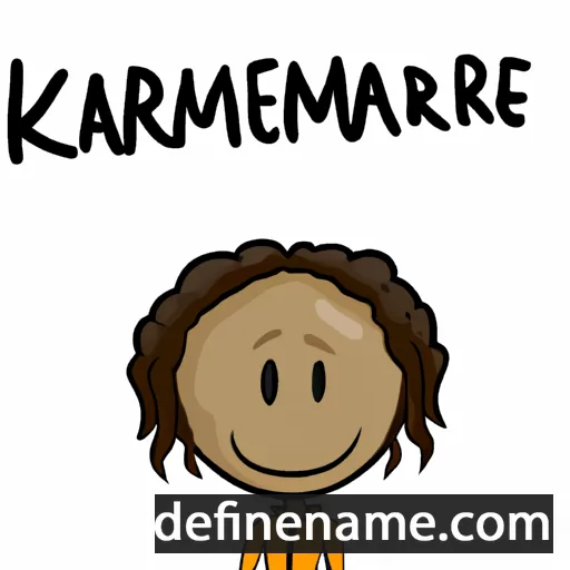 cartoon of the name Kamrie