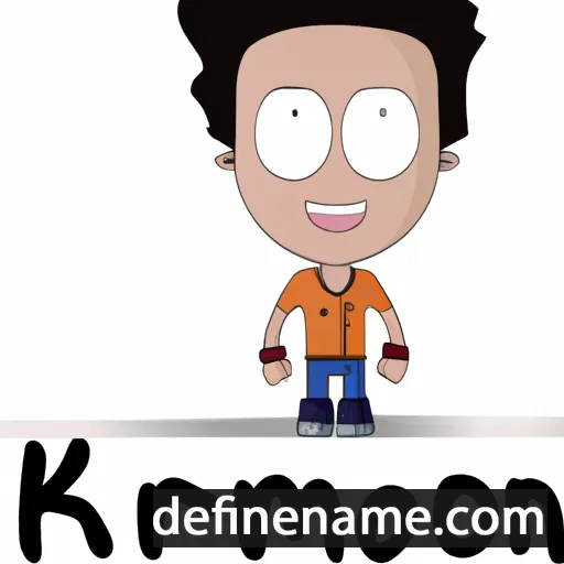 cartoon of the name Kamron