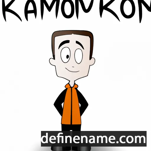 cartoon of the name Kamron