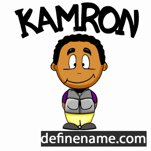 cartoon of the name Kamron