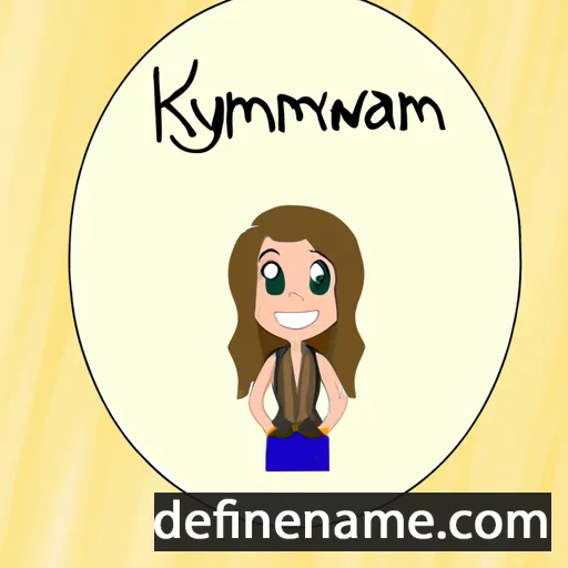 cartoon of the name Kamrynn