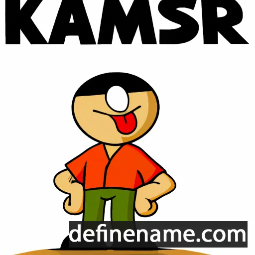 cartoon of the name Kamsar