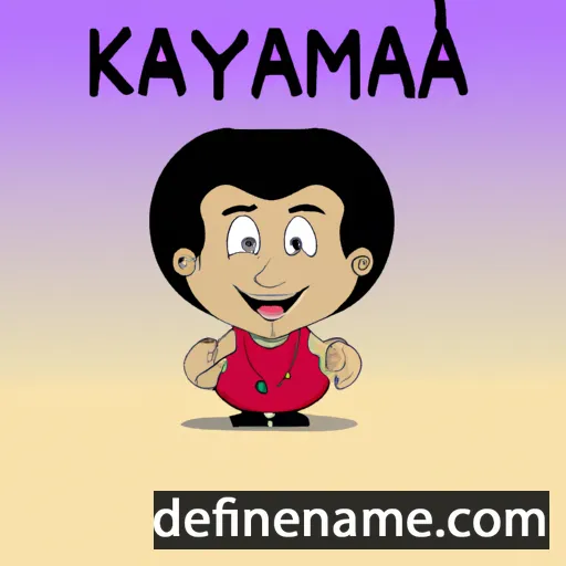 cartoon of the name Kamya