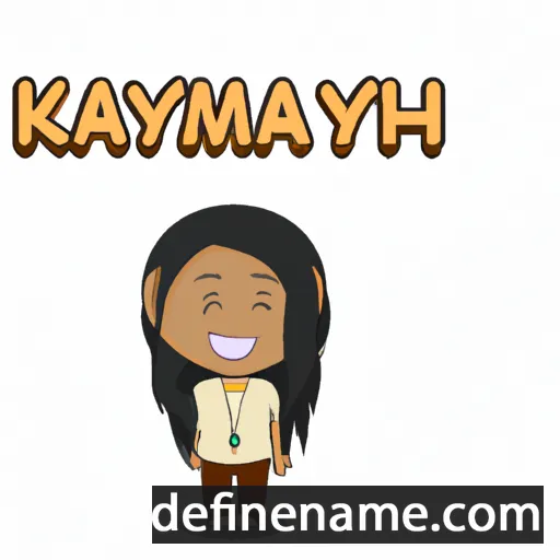 cartoon of the name Kamyah