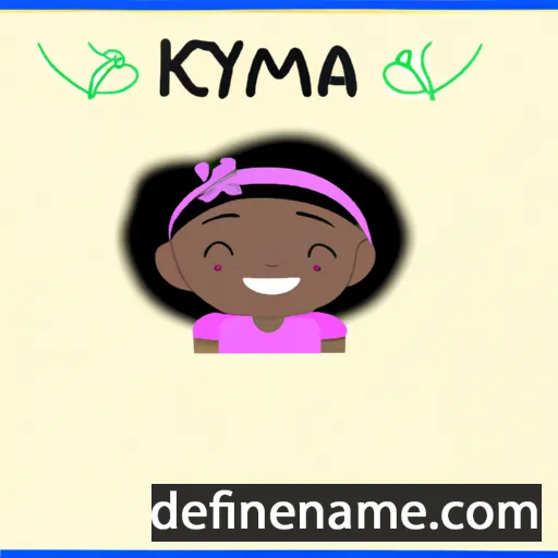 cartoon of the name Kamyia