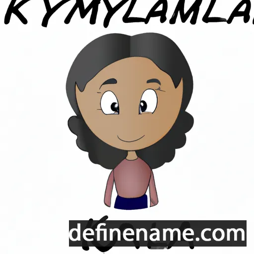 cartoon of the name Kamyla