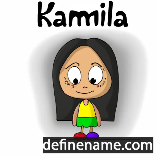 cartoon of the name Kamylla