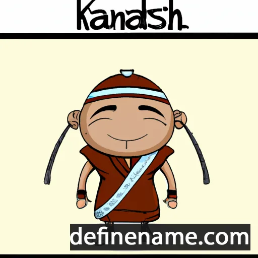 cartoon of the name Kan-da-zis Tlishishen