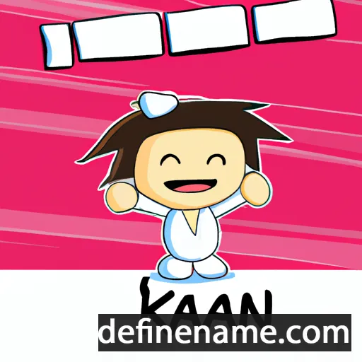 cartoon of the name Kan