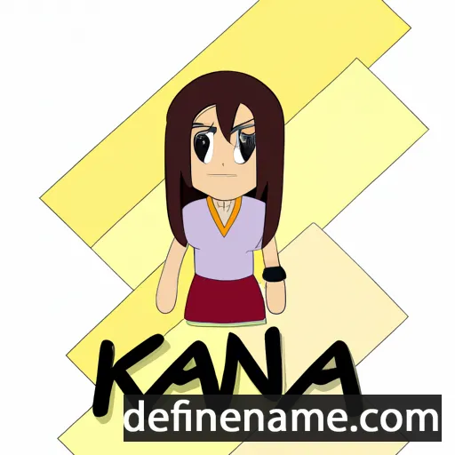 cartoon of the name Kana