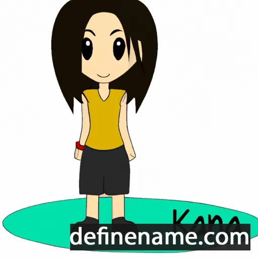 cartoon of the name Kana